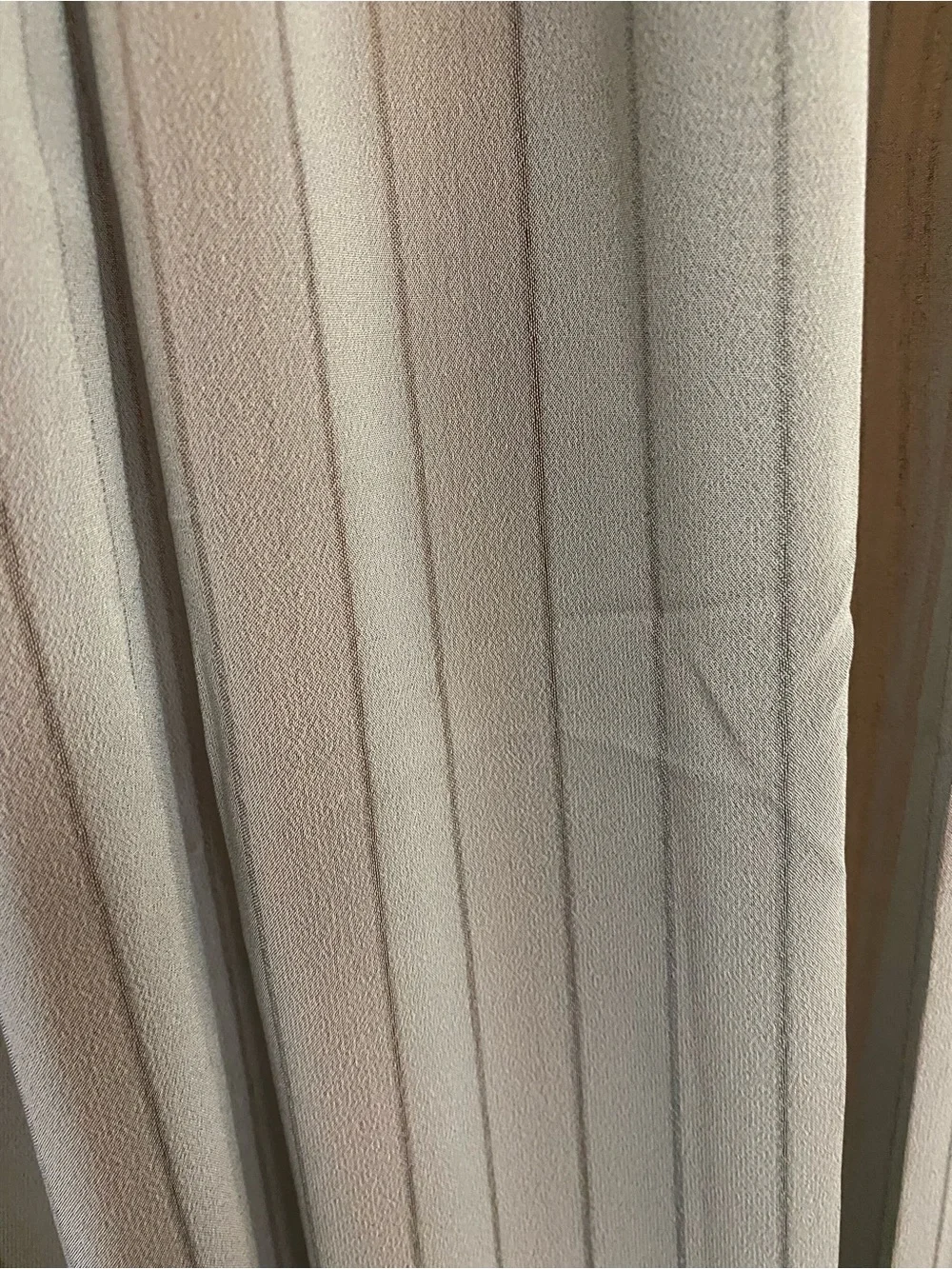 Makenzie Voile Sheer Curtains 4 Panels 54Wx63L Slate Gray Pinstripe Rod Pocket